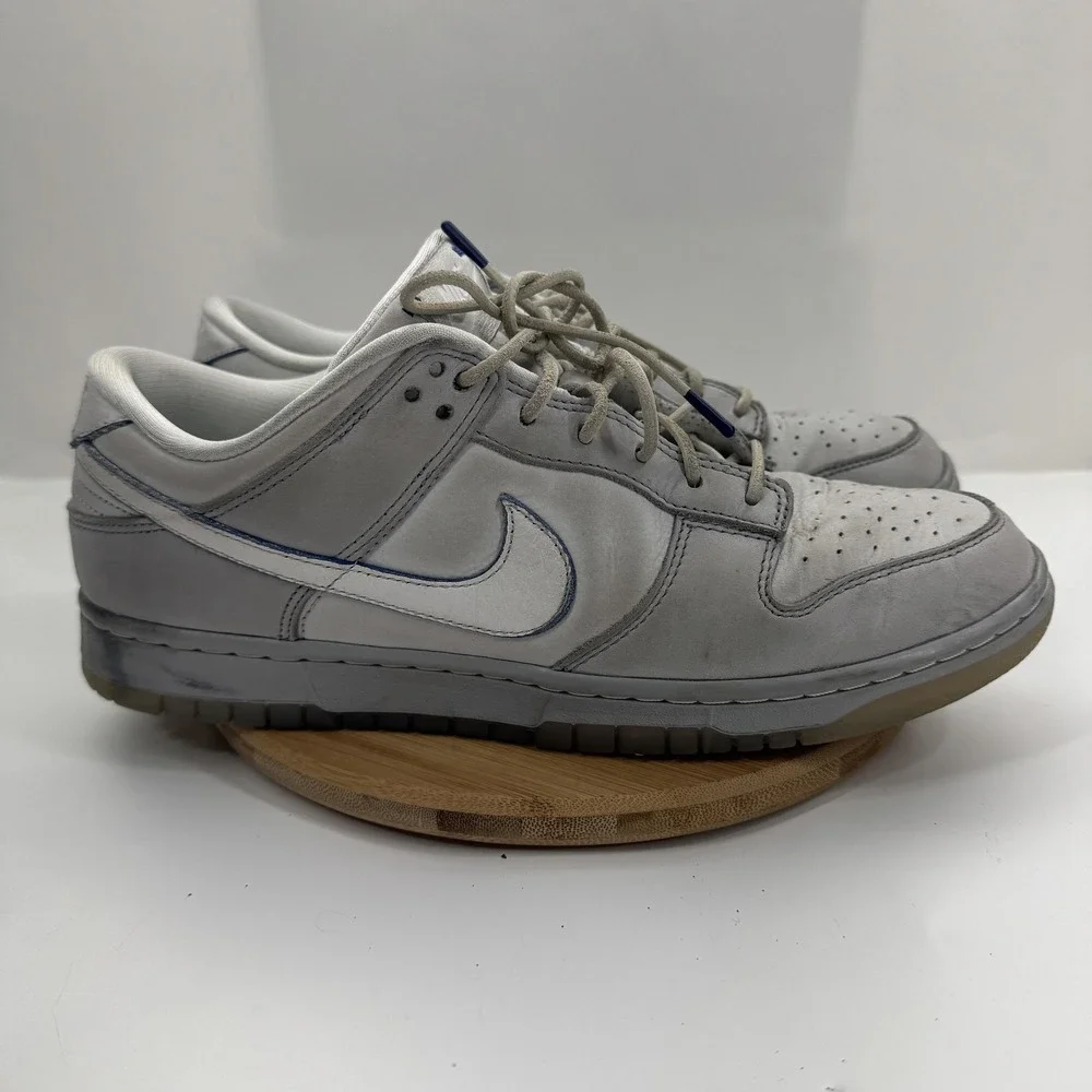 Nike Dunk Low Shoes Mens Size 11 Gray Leather Low Top Sneakers DX3722-001 - Picture 5 of 10